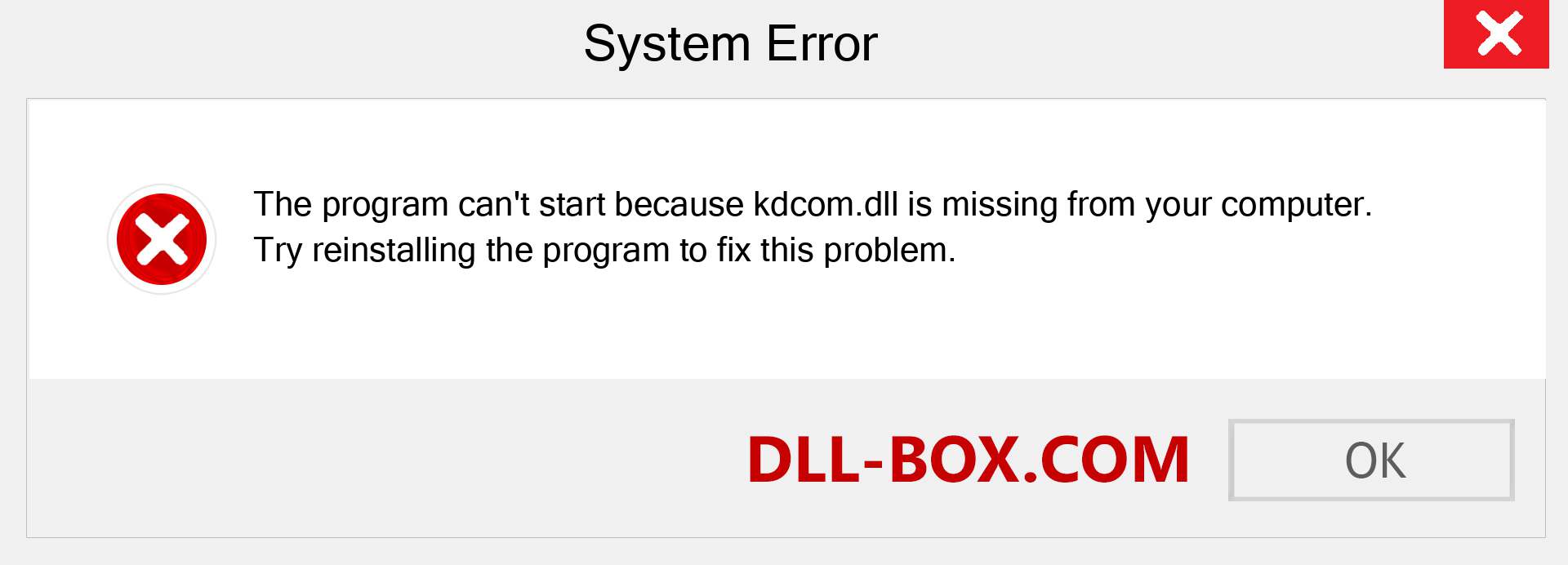  kdcom.dll file is missing?. Download for Windows 7, 8, 10 - Fix  kdcom dll Missing Error on Windows, photos, images