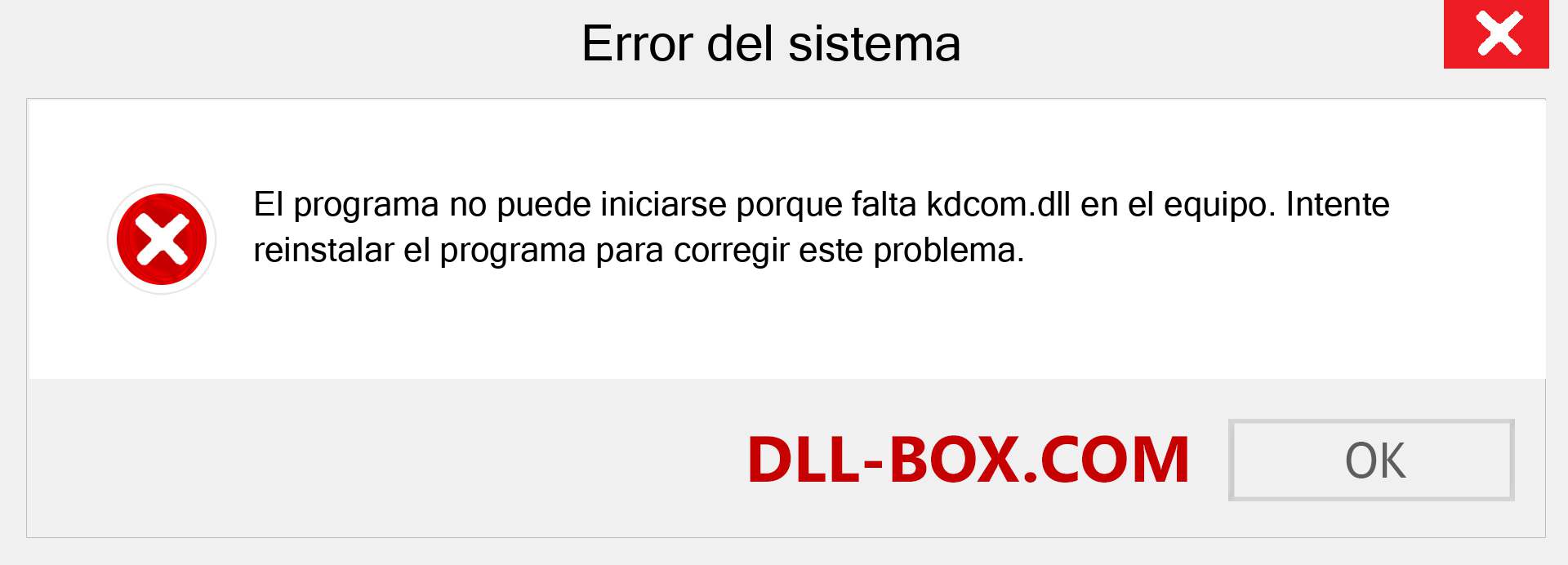 ¿Falta el archivo kdcom.dll ?. Descargar para Windows 7, 8, 10 - Corregir kdcom dll Missing Error en Windows, fotos, imágenes